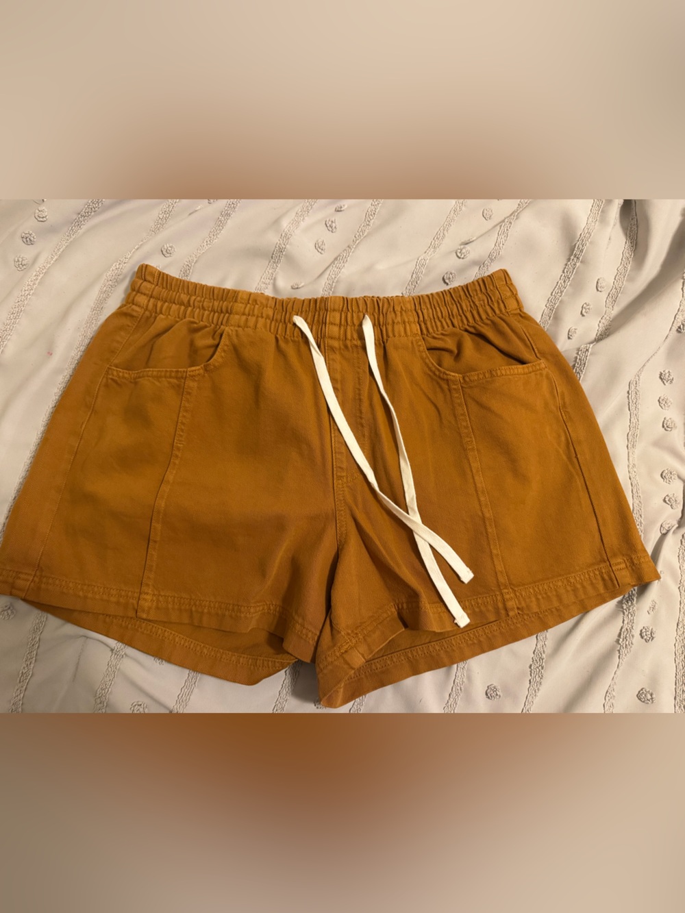 NWOT Universal Thread Mustard Drawstring Athletic Shorts